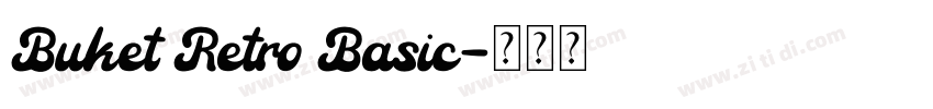 Buket Retro Basic字体转换